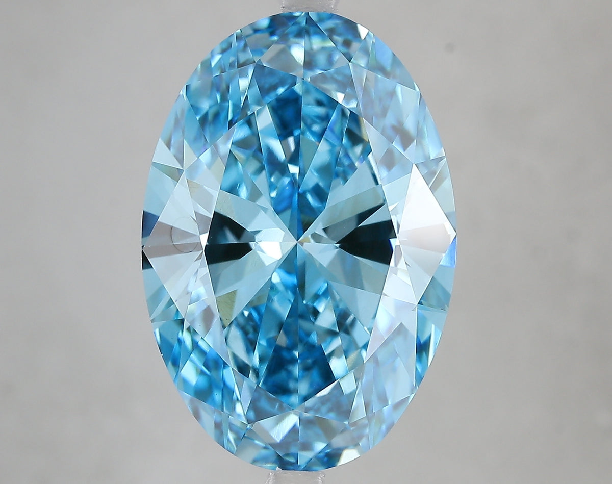 10.0ct Lab Diamond MU15-15 — FANCY VIVID BLUE/VVS2 | IGI Certified