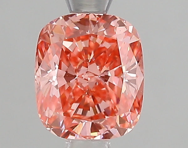 1ct Fancy Vivid Pink Cushion Lab Diamond, VS1, IGI Certified
