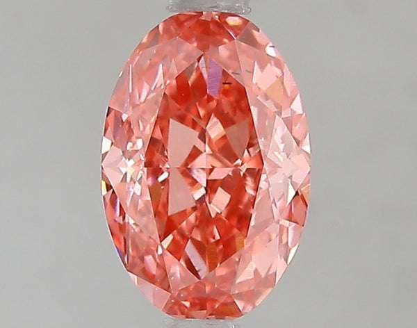 1.58ct Fancy Vivid Pink Oval Lab Diamond, VS2, IGI Certified
