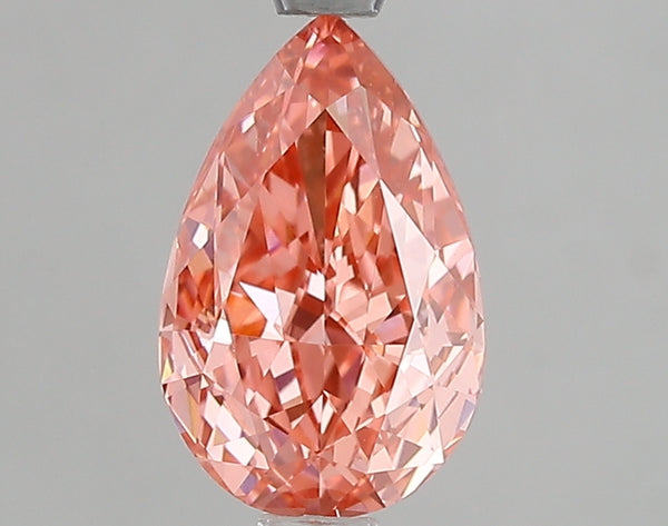 1.57ct Fancy Vivid Pink Pear Lab Diamond, VVS2, IGI Certified