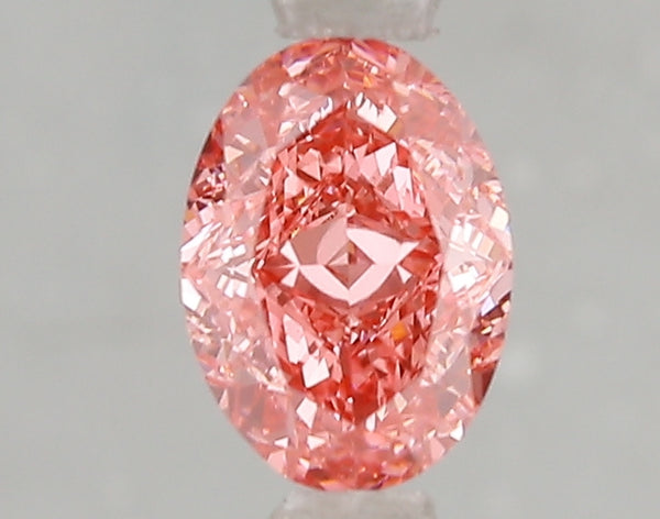 1.06ct Fancy Vivid Pink Oval Lab Diamond, VS1, IGI Certified