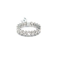 Full Eternity Band — Emerald Cut, 14K White Gold