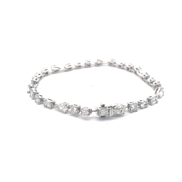 The Delphine Mixed-Cut Diamond Bracelet