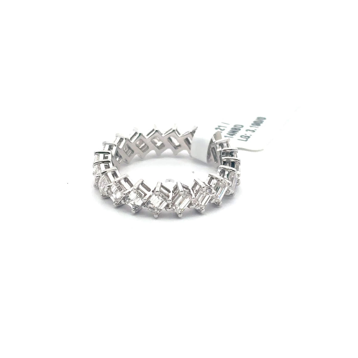 The Adèle Emerald-Cut Diamond Eternity Band