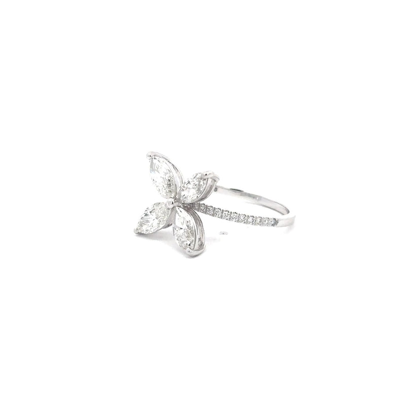 The Fleur Marquise Floral Cluster Diamond Ring