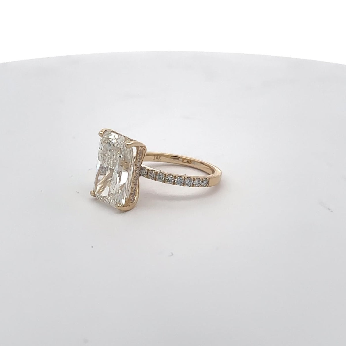 The Florence Radiant Hidden-Halo Ring