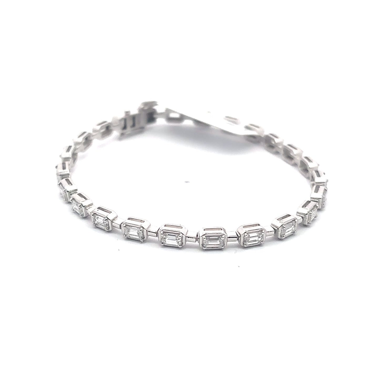 The Vivienne East-West Emerald-Cut Diamond Tennis Bracelet