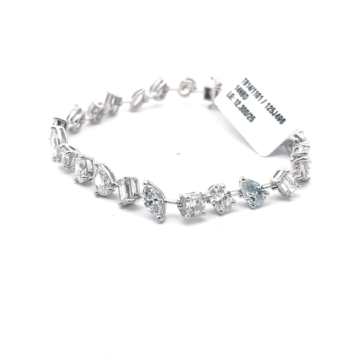 The Mosaïque Multi-Shape Diamond Tennis Bracelet