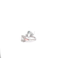 The Élise Emerald-Cut Ring with Pink Accents