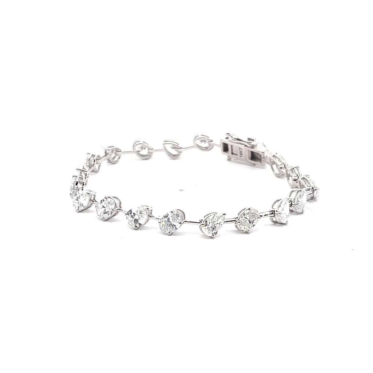 The Margaux Oval & Pear Diamond Tennis Bracelet