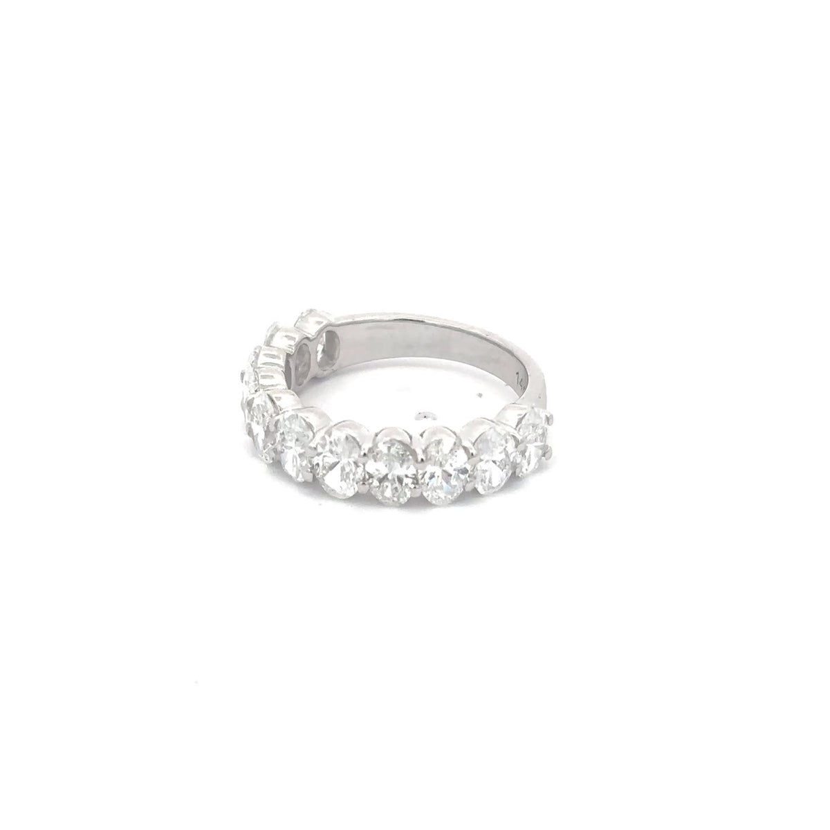 The Rivière Oval Diamond Half-Eternity Band