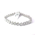 The Plume Pear Diamond Tennis Bracelet