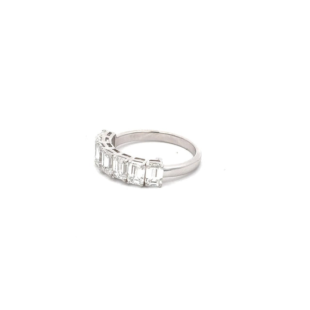 The Manhattan Emerald-Cut Diamond Band