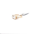 The Lucie East-West Cushion Three-Stone Ring