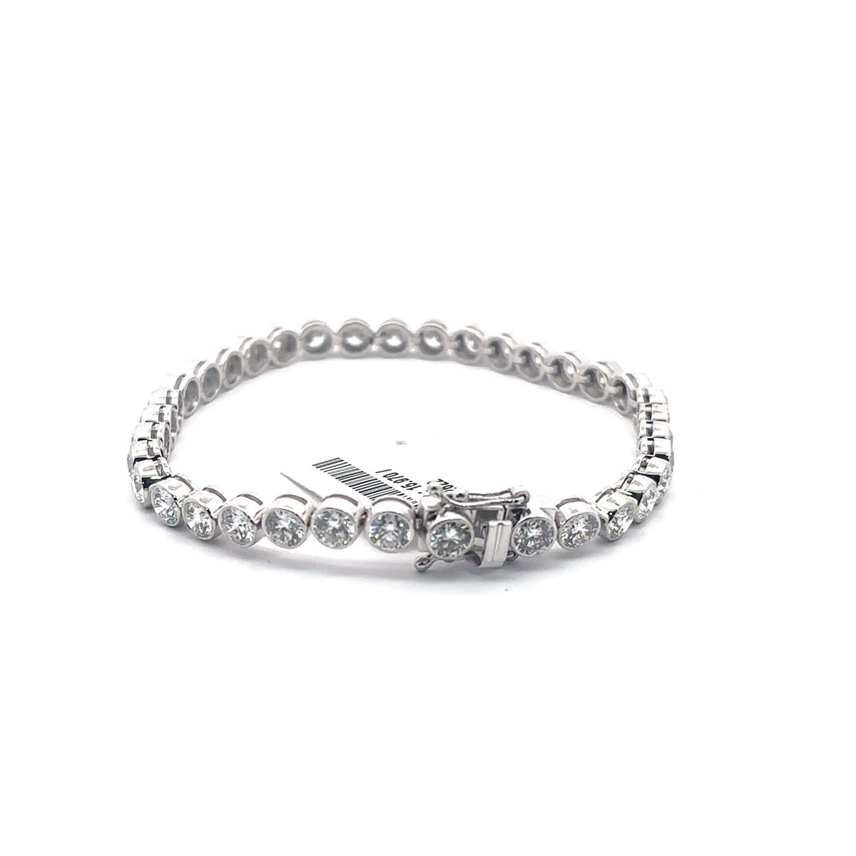 The Juliette Bezel-Set Round Diamond Tennis Bracelet