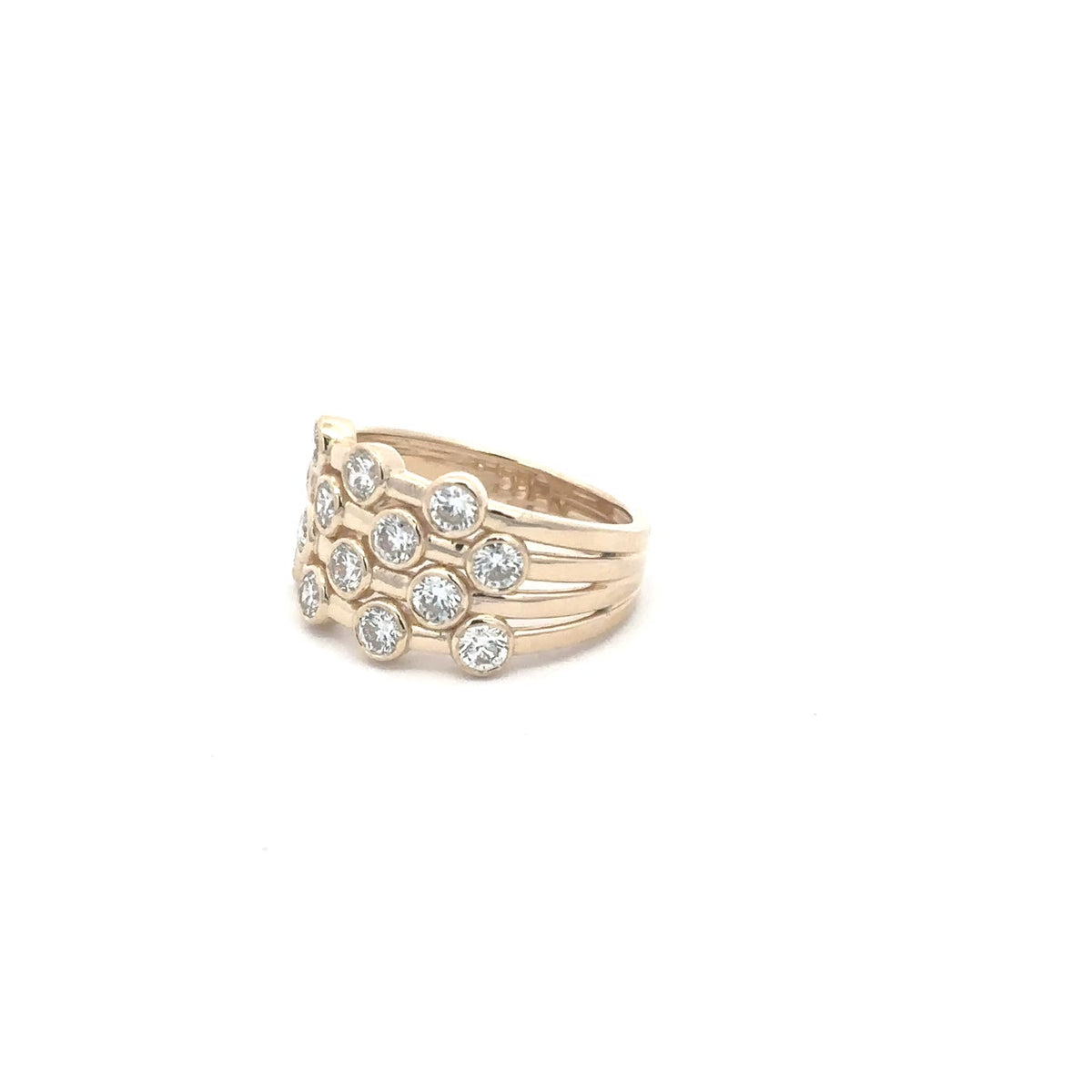 The Pléiade Multi-Row Diamond Band