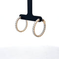 The Brigitte Inside-Out Diamond Hoops