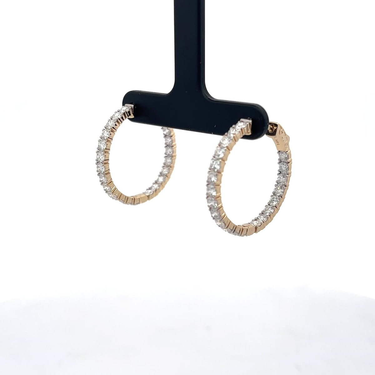 The Brigitte Inside-Out Diamond Hoops