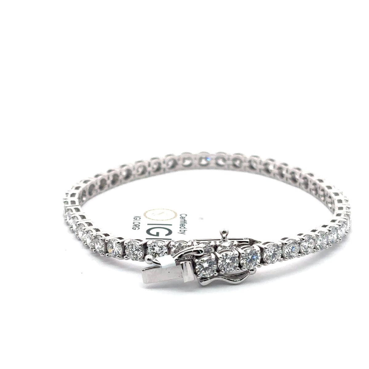 The Geneviève Round Diamond Tennis Bracelet