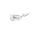 The Aurélie Oval Diamond Ring with Graduated Sides