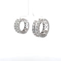 The Gabrielle Round & Baguette Hoops