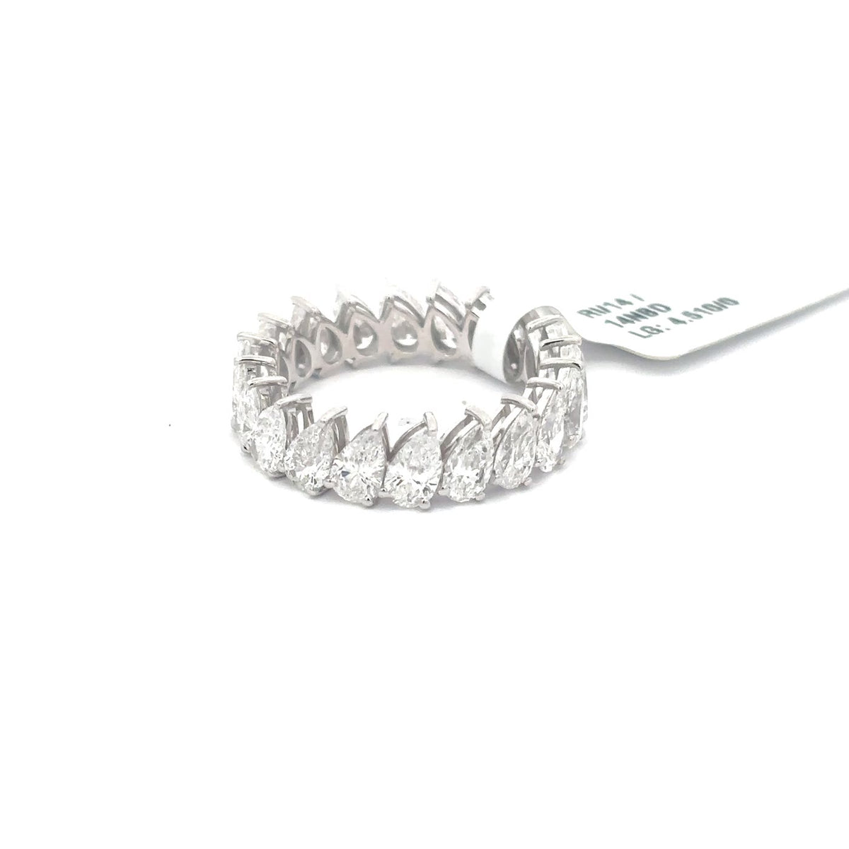 The Cascade Pear Diamond Eternity Band
