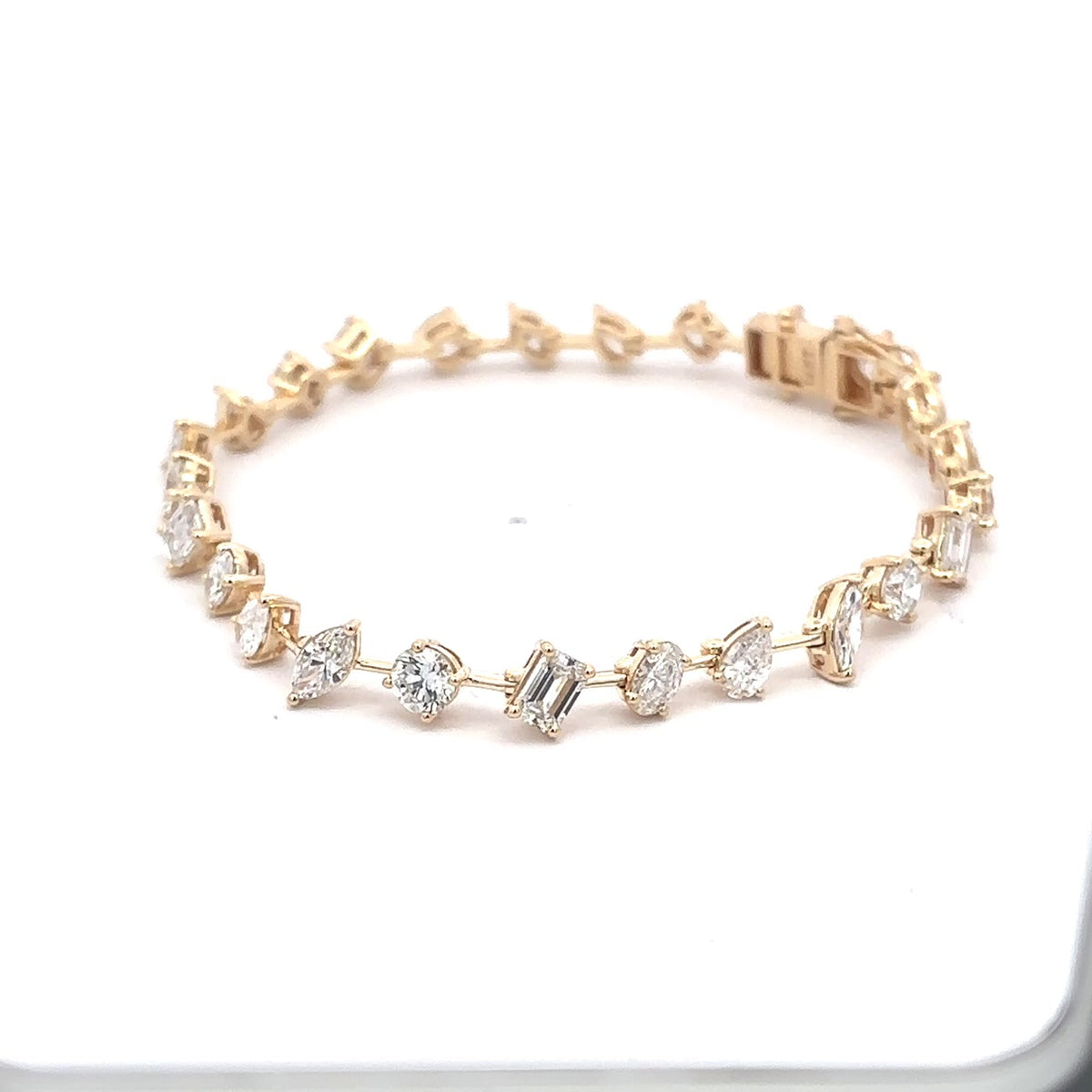 The Soleil Multi-Shape Diamond Tennis Bracelet