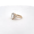 The Delphine Pear Three-Stone Ring