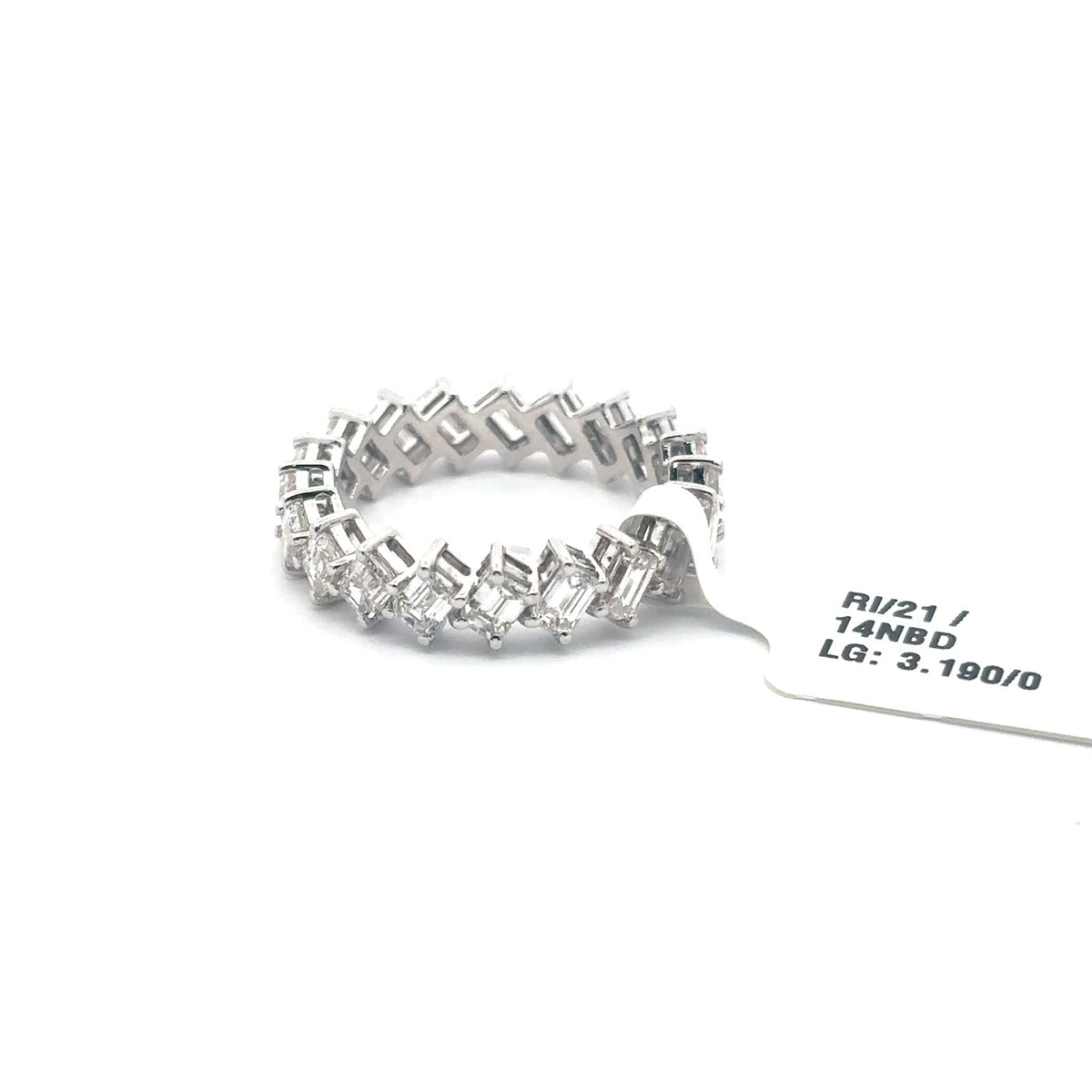 The Adèle Emerald-Cut Diamond Eternity Band