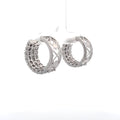 The Gabrielle Round & Baguette Hoops