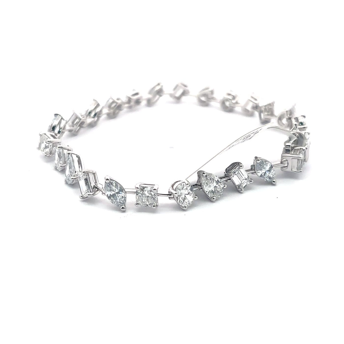 The Mosaïque Multi-Shape Diamond Tennis Bracelet