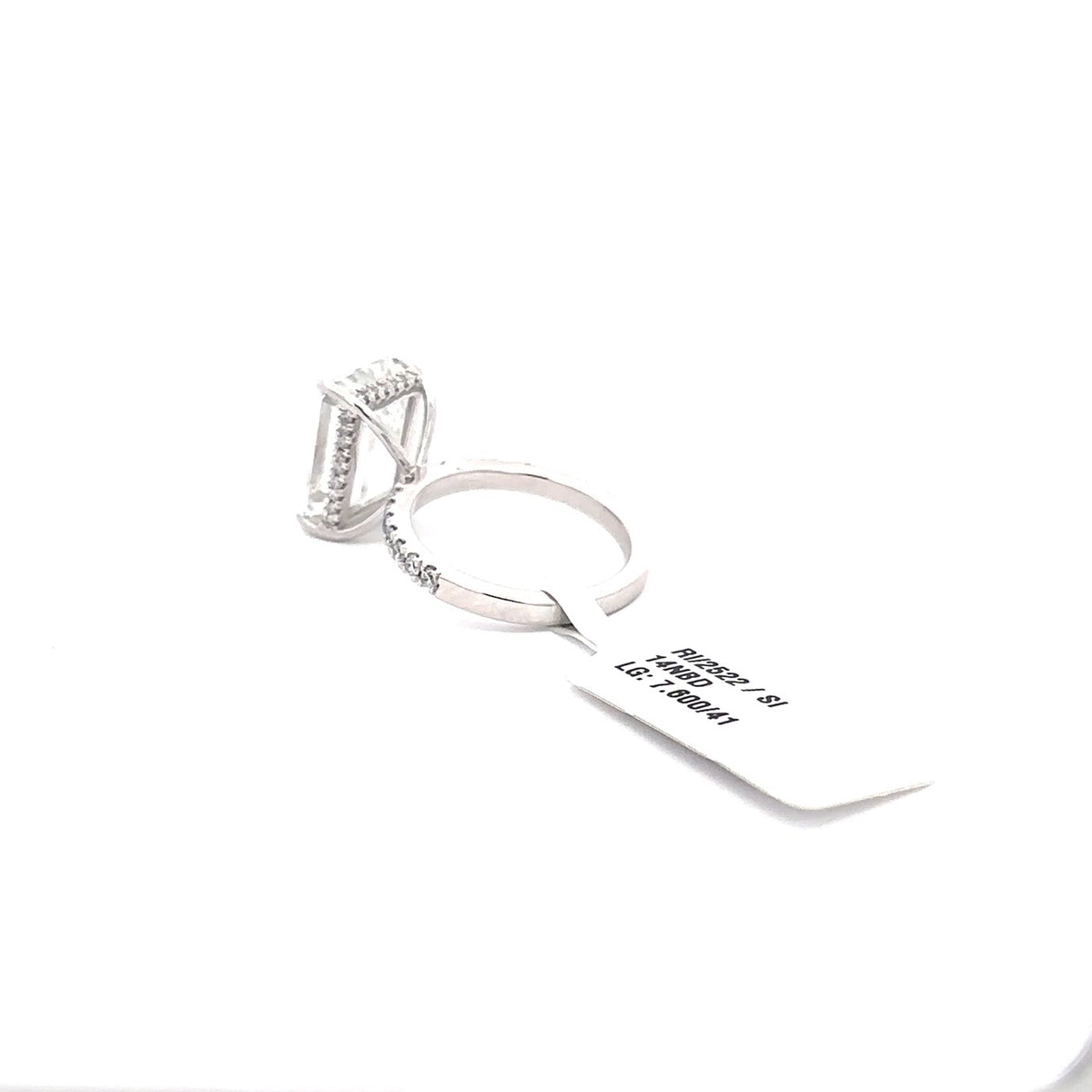 The Honorine Emerald-Cut Hidden-Halo Solitaire Ring