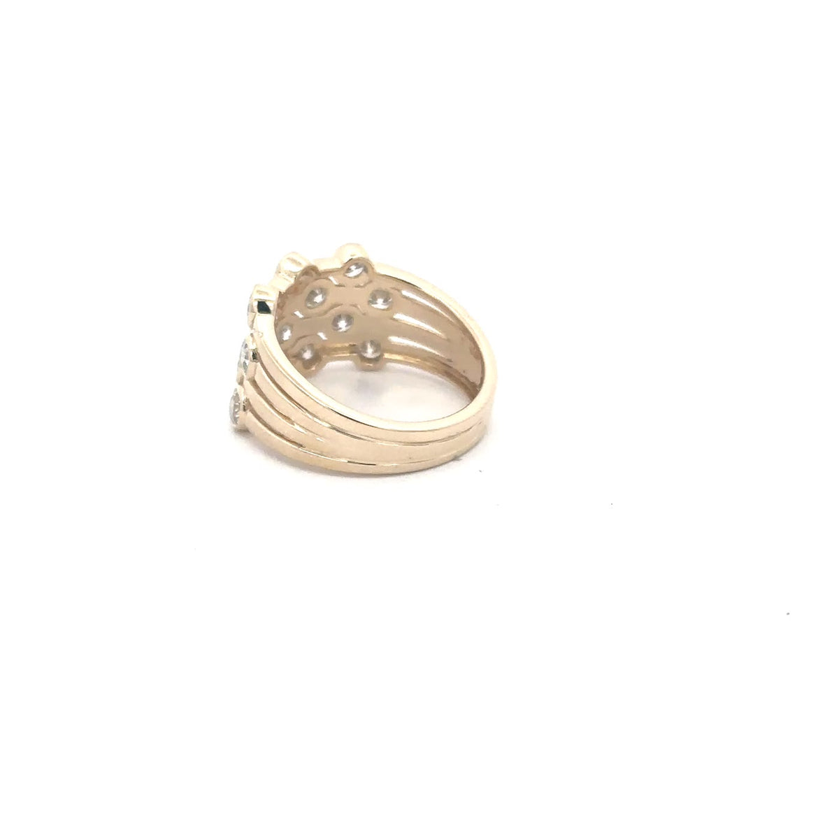 The Pléiade Multi-Row Diamond Band