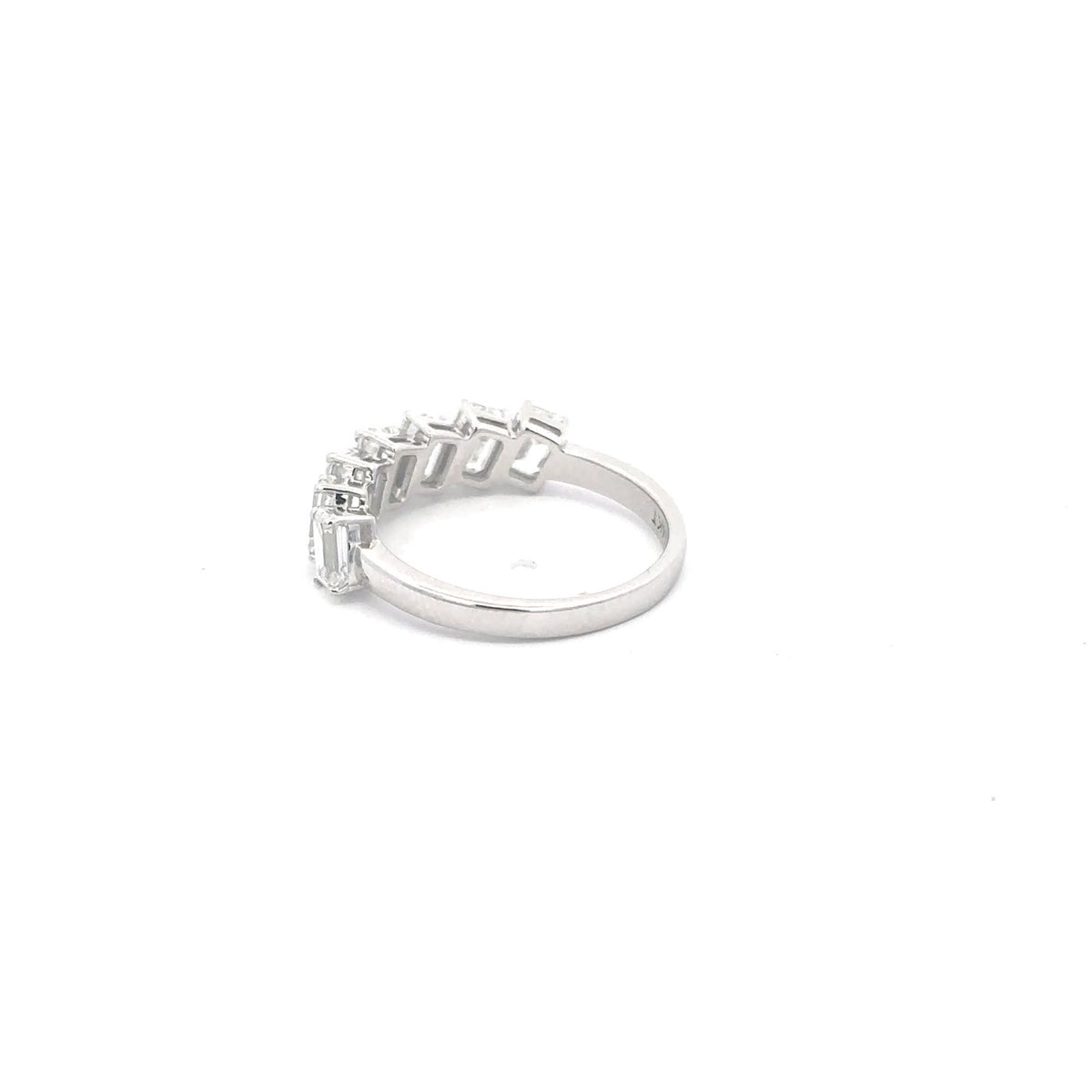 The Park Avenue Emerald-Cut Diamond Band