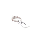 The Rosalie Pink & White Emerald Half-Eternity Band