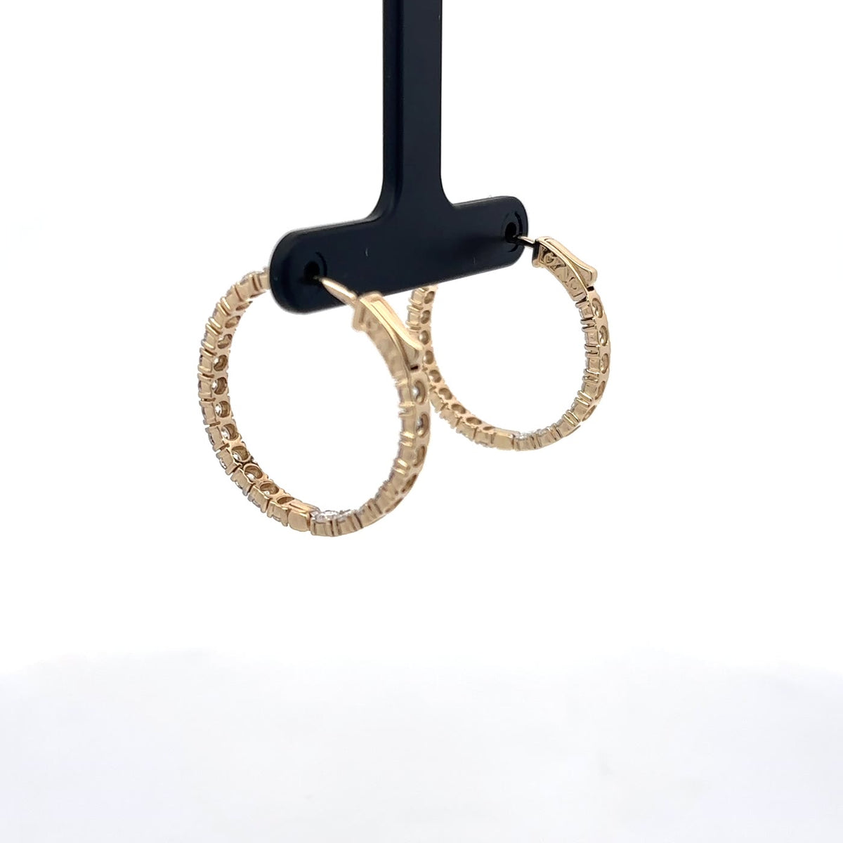 The Brigitte Inside-Out Diamond Hoops