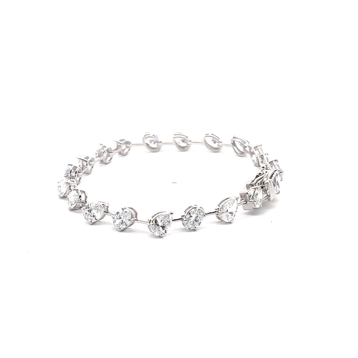 The Margaux Oval & Pear Diamond Tennis Bracelet