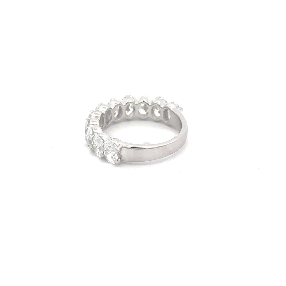 The Rivière Oval Diamond Half-Eternity Band
