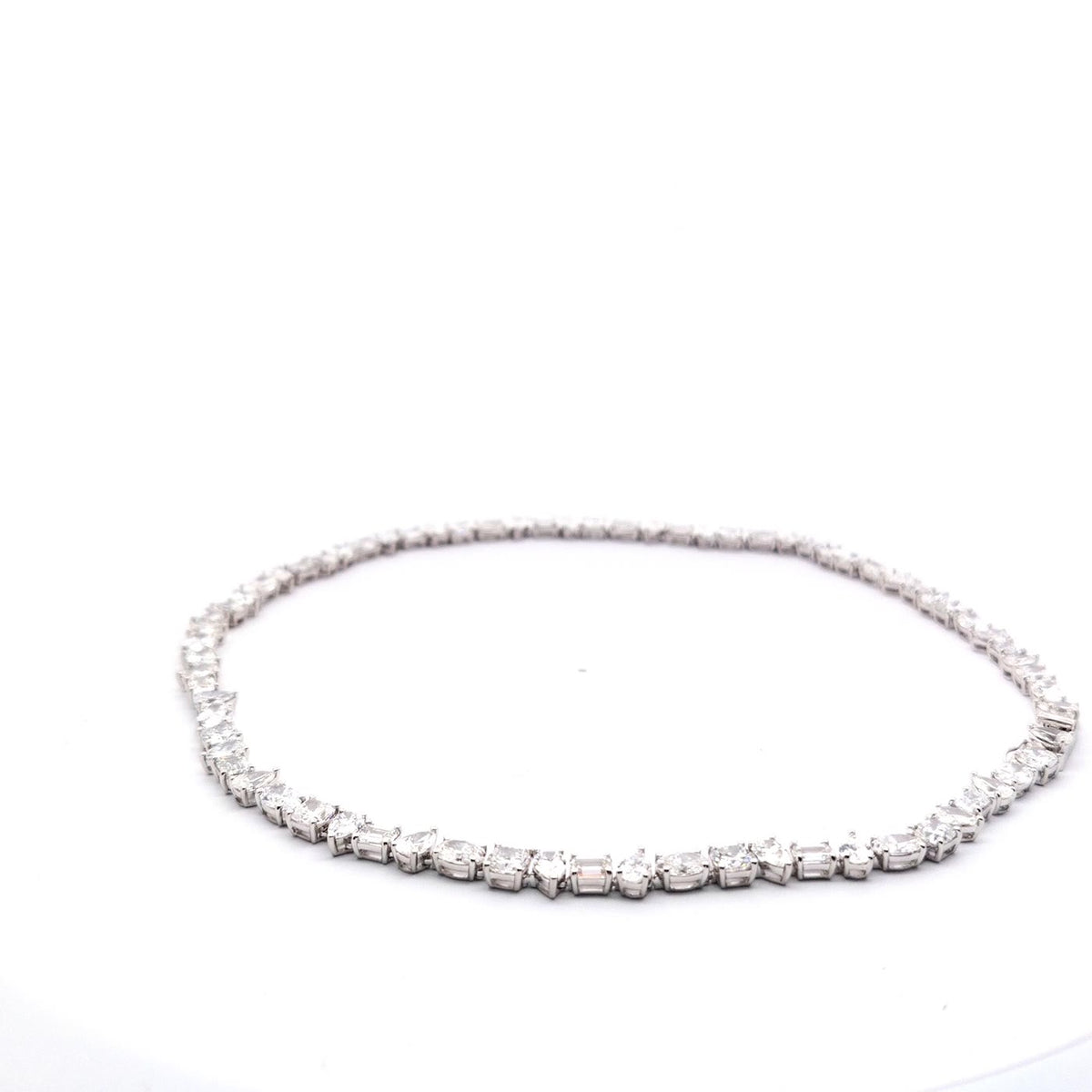 The Séraphine Fancy-Cut Diamond Rivière Necklace