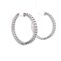 The Solène Emerald-Cut Diamond Hoops