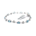 The Santorini Fancy Blue & White Diamond Tennis Bracelet