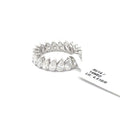 The Cascade Pear Diamond Eternity Band