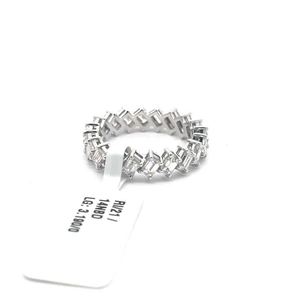 The Adèle Emerald-Cut Diamond Eternity Band