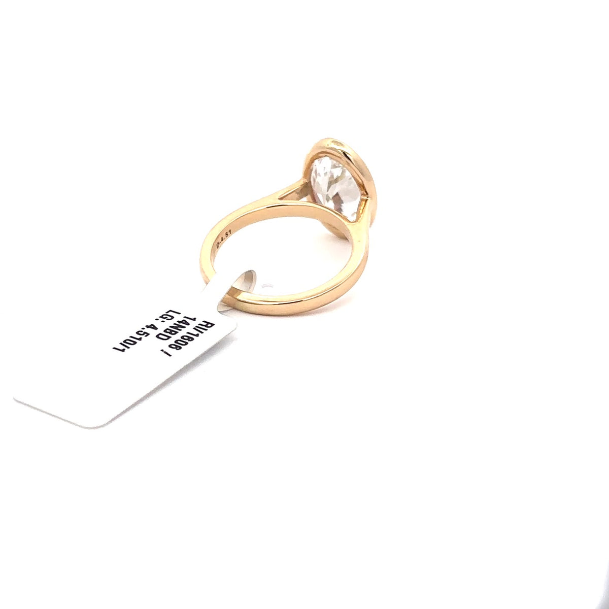 The Anouk Oval Bezel Solitaire Ring