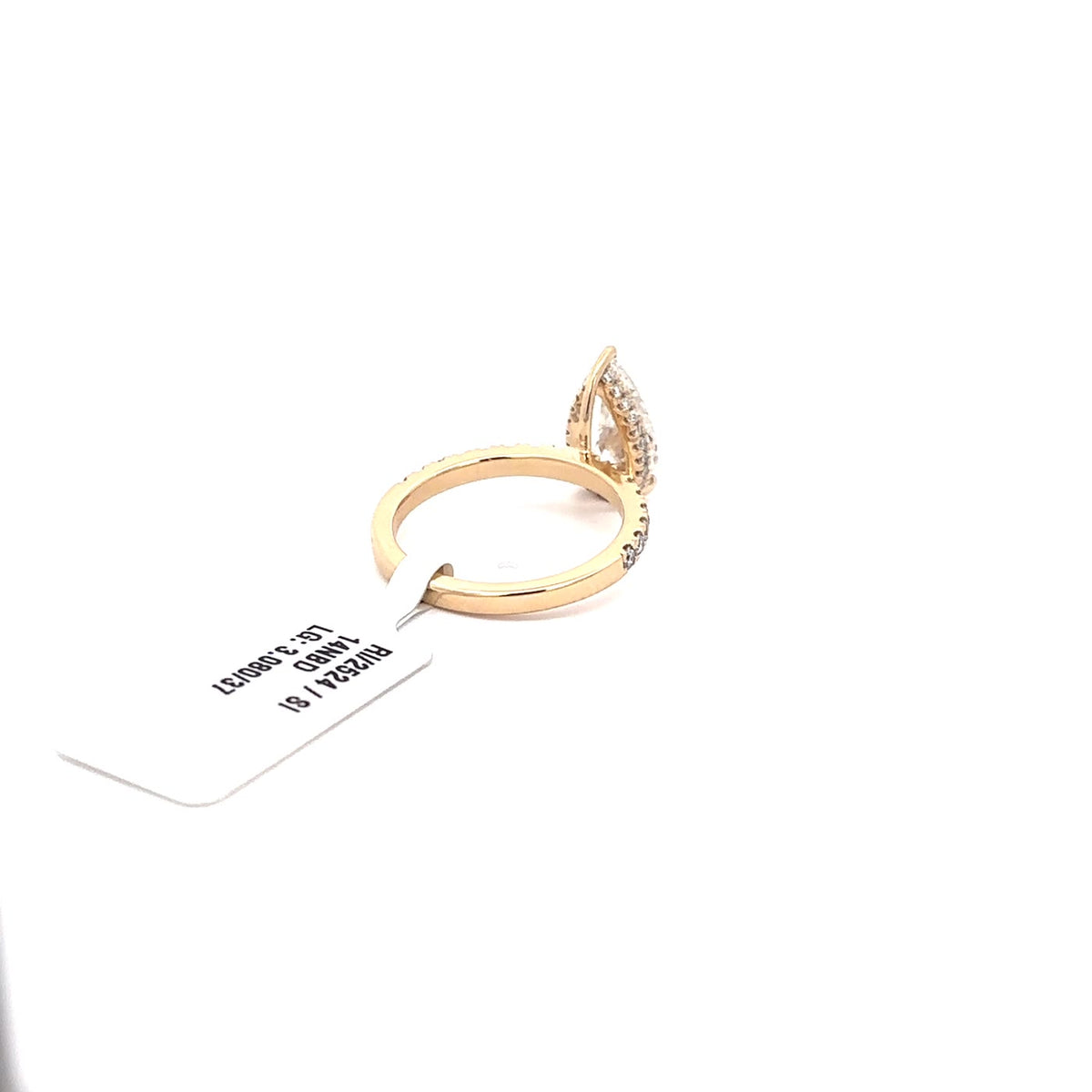 The Liliane Pear Hidden-Halo Solitaire Ring
