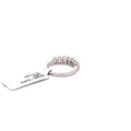 The Rosalie Pink & White Emerald Half-Eternity Band