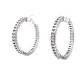 The Solène Emerald-Cut Diamond Hoops