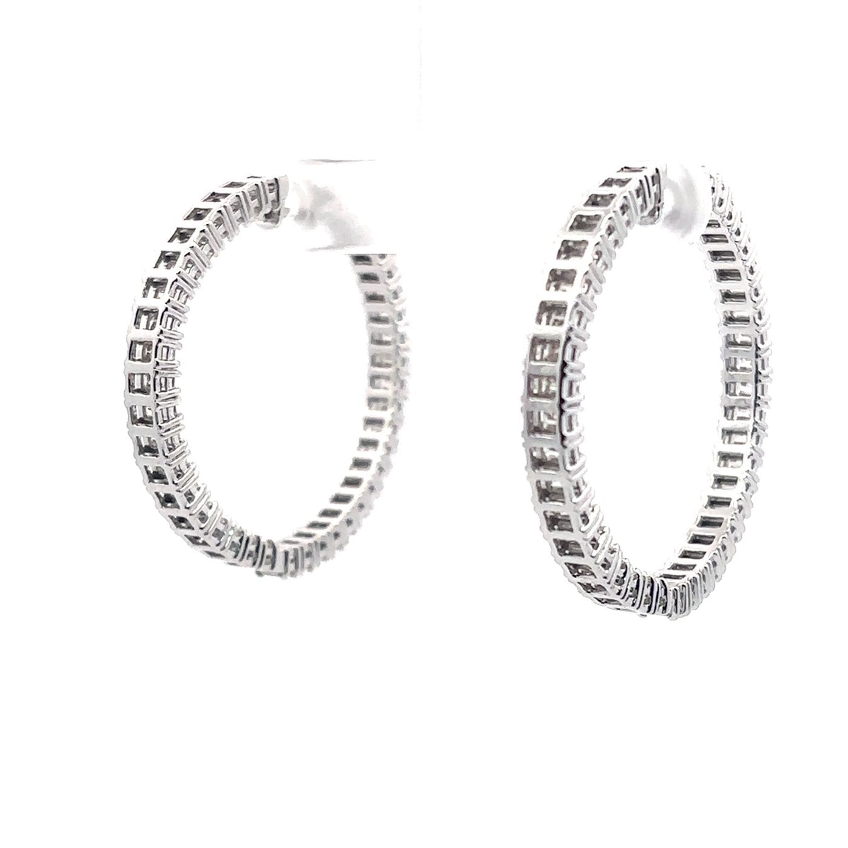 The Solène Emerald-Cut Diamond Hoops