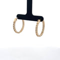 The Brigitte Inside-Out Diamond Hoops