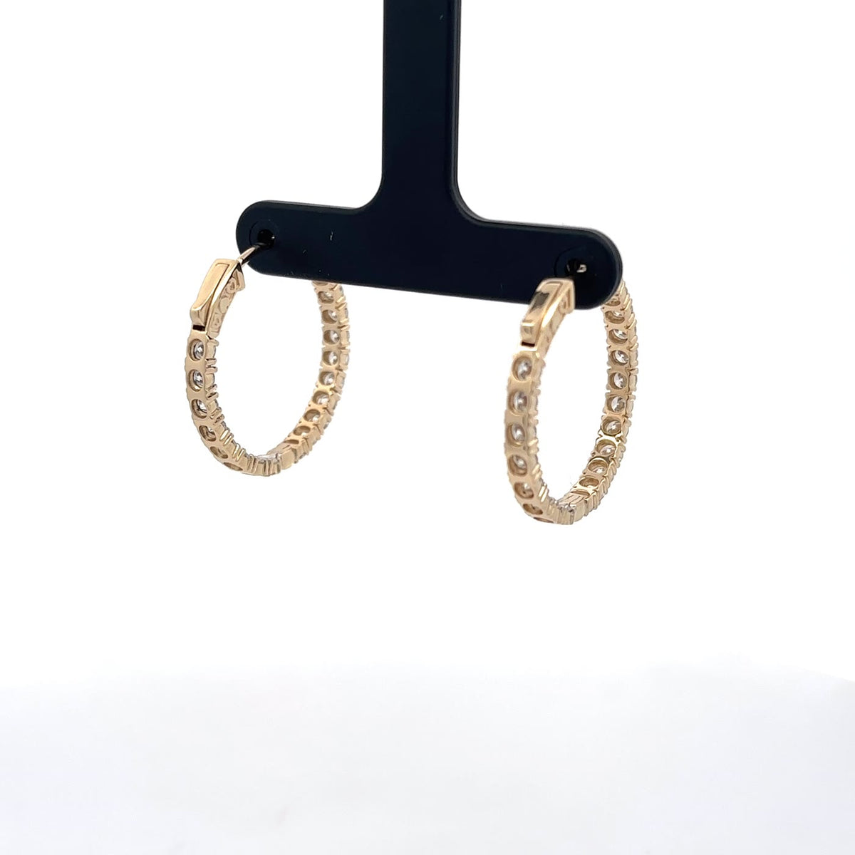 The Brigitte Inside-Out Diamond Hoops